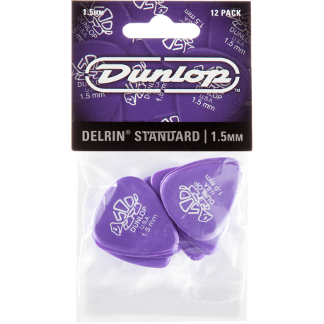 Sachet Dunlop Delrin Player's Pack de 12, 1,50mm