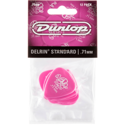 Sachet Dunlop Delrin Player's Pack de 12, 0,71mm