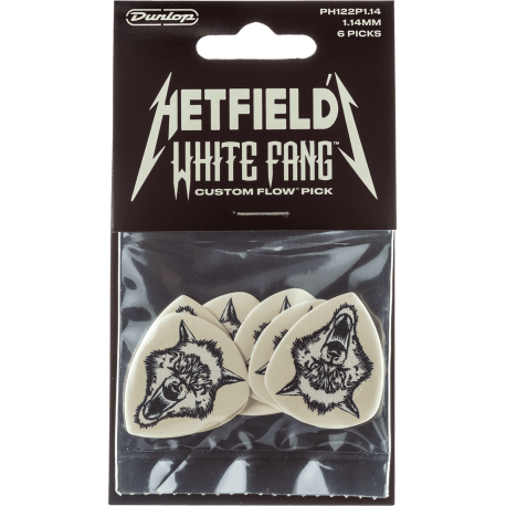 Dunlop Hetfield White Fang Player's Pack de 6, 1,14mm