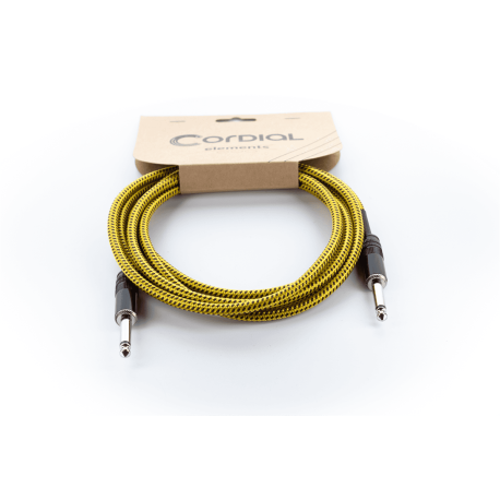 Cable Jack Cordial EI TWEED 3m jaune