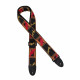 Sangle Fender Monogrammed black-yellow-red