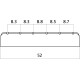 Sillet de tête plastique pour guitare classique