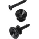 Attache courroie de guitare couleur noire