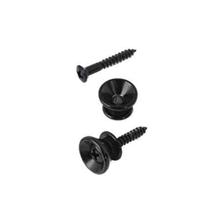 Attache courroie de guitare couleur noire