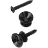 Chevilles attache courroie de guitare couleur noire
