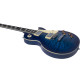 Guitare Eko LS300 type LP Blue Quilted