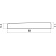 Sillet de chevalet plastique pour guitare classique 