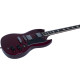 Guitare électrique Eko DV300 type SG gloss red
