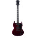 Guitare électrique Eko DV300 type SG gloss red