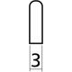 Sillet de chevalet plastique pour guitare classique 