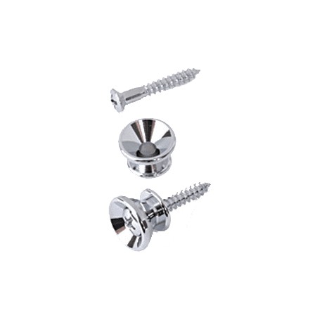 Attaches courroie de guitare Chrome Yellow Parts