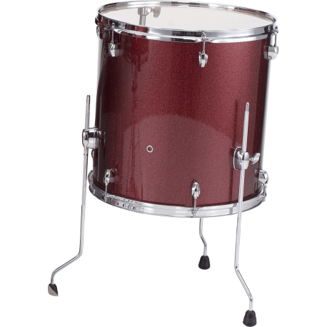 Tom basse de 16x16" Pearl Export Black Cherry Glitter