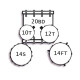 Batterie Tamburo Unika Fusion 20 Aluminium Dark