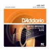 Jeu de cordes guitare acoustique D'addario EJ10