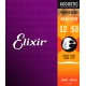 Jeu de cordes guitare Folk Elixir Nanoweb phosphor 12-53
