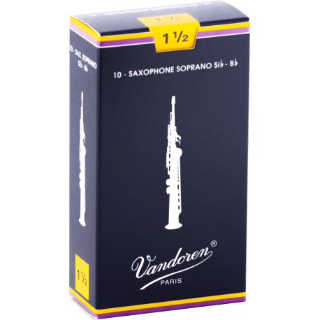 Boite de 10 anches saxophone soprano force 1.5