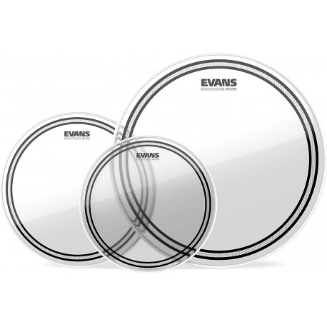 Pack de peaux de tom Evans EC2S Rock 10 12 16 transparentes