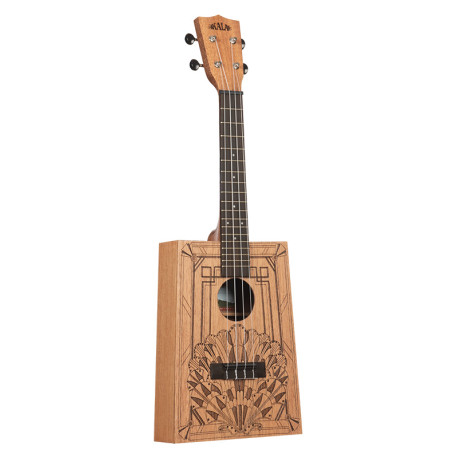 Ukulélé concert Kala cigar Box Art déco