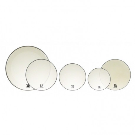Pack de peaux toms CC et grosse caisse SD Alverstone clear fusion 10 12 14 14 20