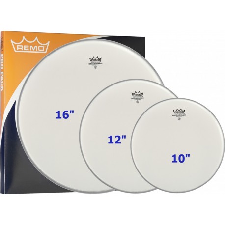 Pack de peaux de tom Remo Ambassador 10"12"16" sablées
