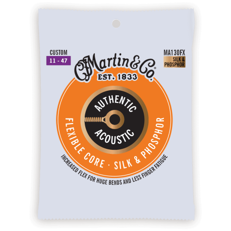 Cordes acoustique Martin Flexible Core Custom Light 92/8 11.5-47
