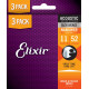 Pack 3 jeux Elixir Nanoweb bronze 80/20 11-52