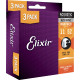Pack 3 jeux Elixir Nanoweb bronze 80/20 11-52