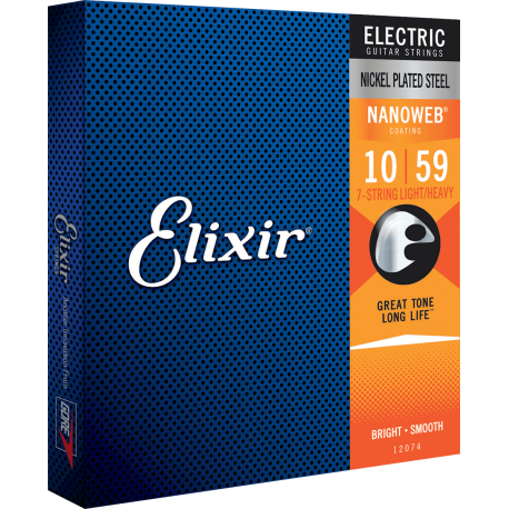 Jeu 7 cordes Elixir Nanoweb 10-59