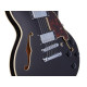Guitare D'Angelico Premier mini DC Black Flake