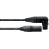 Cable XLR coudé vers droit Cordial CPM FRM 1 metre