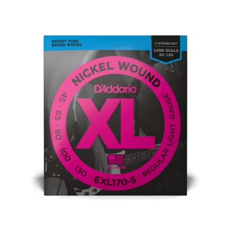 Jeu 5 cordes basse Daddario EXL170-5 45-130