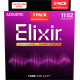 Pack 3 jeux Elixir Nanoweb Phosphore bronze 11-52