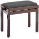 Banquette piano Stagg PB39 acajou brillant assise velour noir