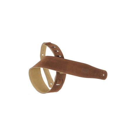 Sangle Levy's Daim 6,4cm surpiquée Brown