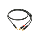 Cable mini Jack ver 2x RCA 6 metres minilink Pro Klotz