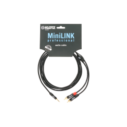 Cable mini Jack ver 2x RCA 6 metres minilink Pro Klotz