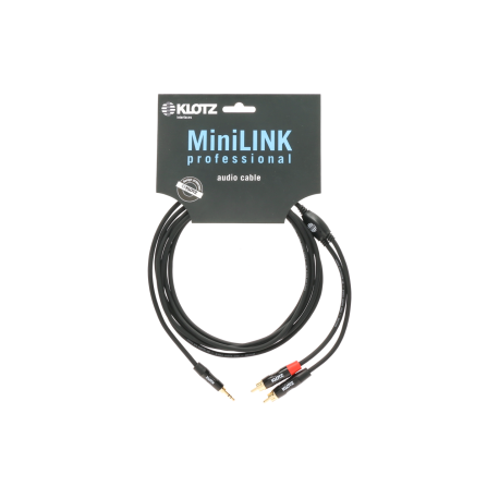 Cable mini Jack ver 2x RCA 6 metres minilink Pro Klotz
