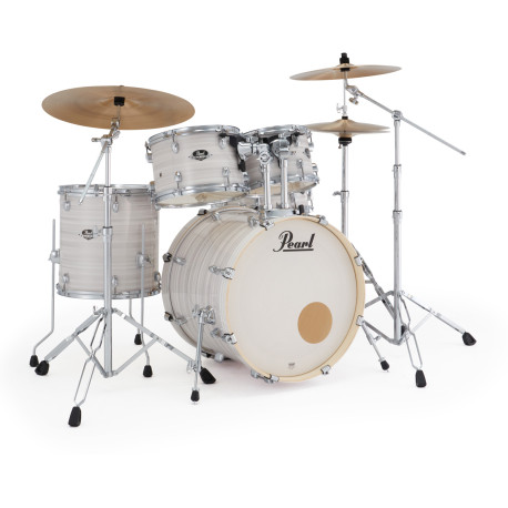 Batterie Pearl Fusion 20" 5 fûts + Pack HWP-834 + Pack PX Slipstream White