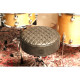 Assise Drum n' Base Cuir Véritable Grise