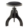 Tabouret de piano Stagg noir brillant assise velour