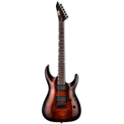 Guitare LTD MH-200 HT QM Dark Brown Sunburst