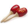 Maracas bois Stagg 26cm rouges