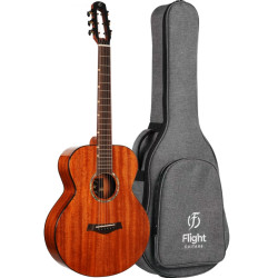 Guitare de voyage Flight PIXI Mahogany plus