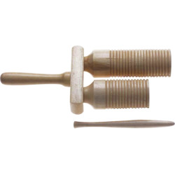 Cloche Agogo en Bois Stagg 2 tons avec maillet