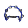Tambourin 1/2 lune Stagg 16 cymbalettes bleu