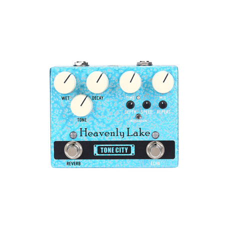 Pédale double Tone City Heavenly Lake II reverb-echo