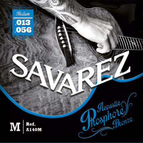 Cordes guitare acoustique phosphore Bronze Savarez 13-56 medium