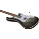 Guitare Eko Fire 400 Aurora touche laurier Flamed Grey Burst