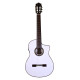 Guitare électro classique Martinez Kema blanche