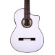 Guitare électro classique Martinez Kema blanche